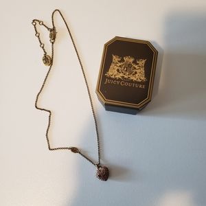 Juicy Couture pink heart necklace